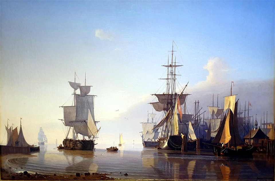 1835 Vollmer Marine mit Segelschiffen Historisches Museum Bamberg anagoria