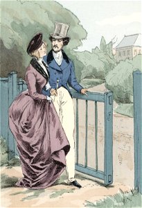 A Sentimental walk in the Abbey of Longchamps, 1836