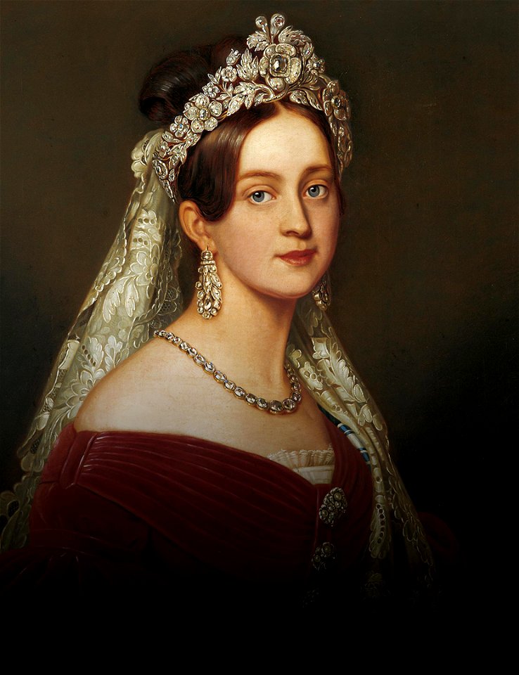 Joseph Karl Stieler - Duchess Marie Frederike Amalie of Oldenburg, Queen of Greece