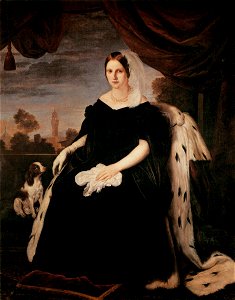 Princess Maria Antonietta of the Two Sicilies, Grand Duchess of Tuscany, by Giuseppe Bezzuoli