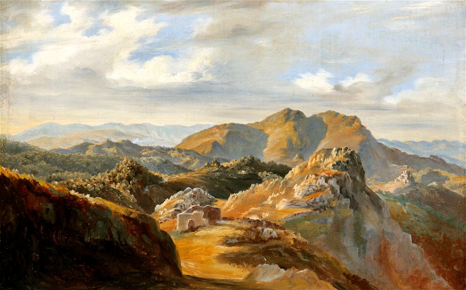 Seweryn Mielżyński - Krajobraz górzysty (Apeniny) 1835