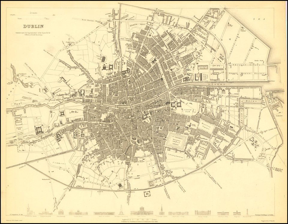 1836 map of Dublin