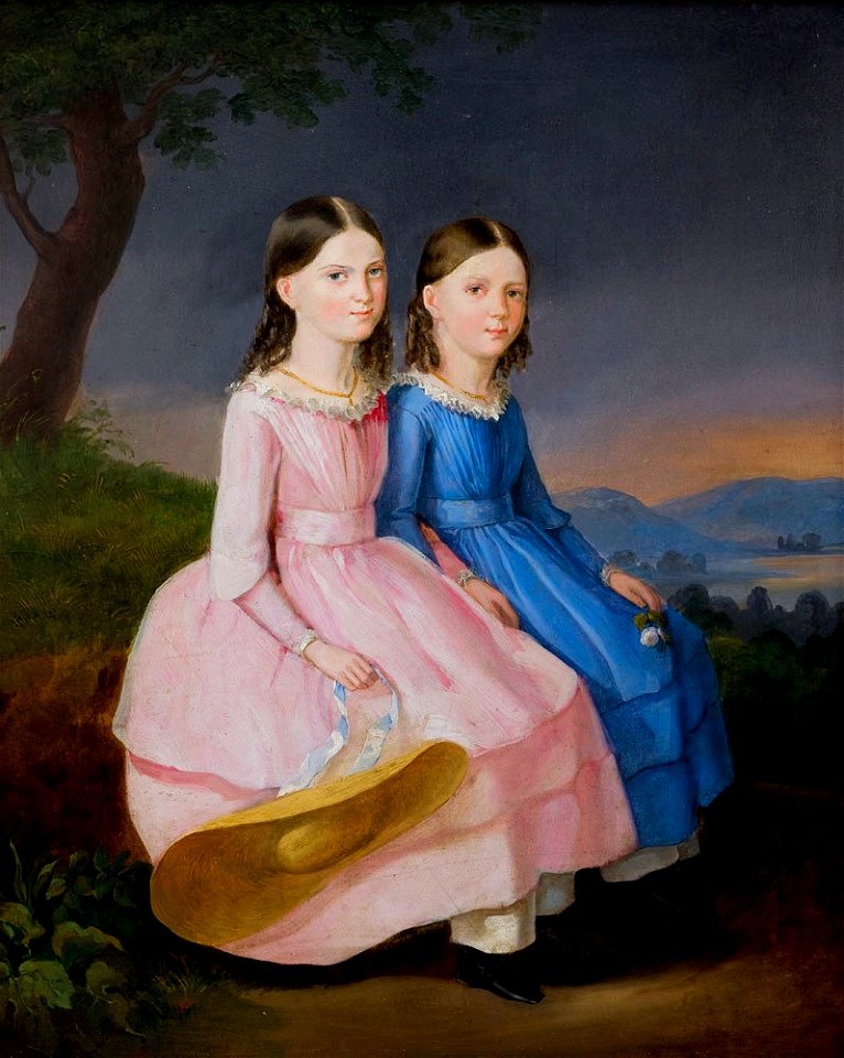 Karol Wolański - Portret Józefy i Marii