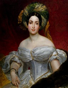 Aurore Demidoff by K.Brullov (1837, Strelna)