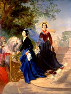 Karl Brullov - Portrait of the Shishmareva Sisters - Google Art Project. Free illustration for personal and commercial use.