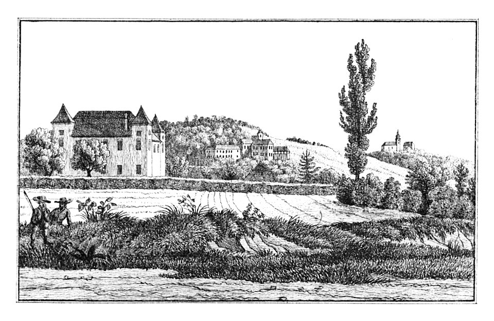 184 Die Schlösser Meretinzen und Ankenstein, Muretinci - J.F.Kaiser Lithografirte Ansichten der Steiermark 1830
