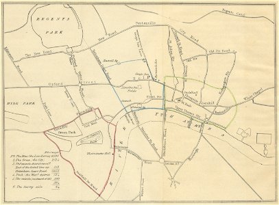 (1840) Distribution of Attorneys in London, Districts of Westminster Hall Courts