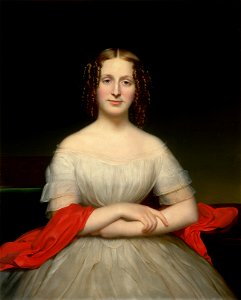 Charles Cromwell Ingham - Portrait of Fidelia Marshall - Google Art Project