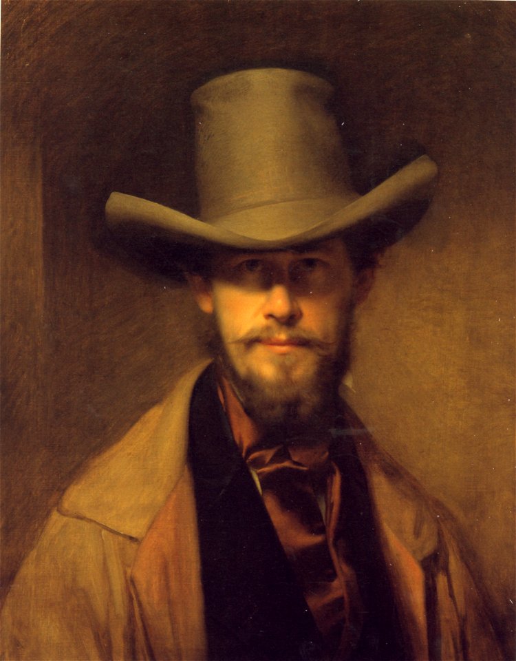 Franz Eybl, Selbstporträt mit Hut