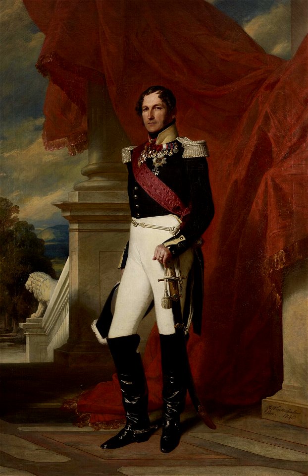 1840 portrait of King Leopold I (King of the Belgians) by Winterhalter