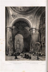 1842, España artística y monumental, vistas y descripción de los sitios y monumentos más notables de españa, vol 1, Interior de la capilla de San Isidro en la parroquia de San Andrés de Madrid