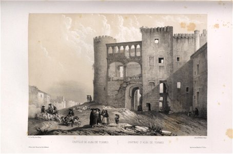 1842, España artística y monumental, vistas y descripción de los sitios y monumentos más notables de españa, vol 1, Castillo de Alba de Tormes
