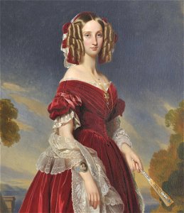 Louise-Marie, Queen of the Belgians by Winterhalter (Royal Collection of Belgium)