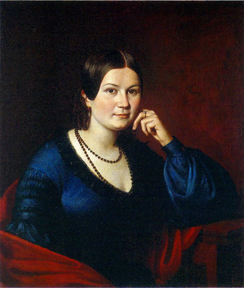 1842 Podkliuchnikov - Portrait of a woman