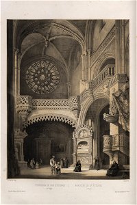 1842, España artística y monumental, vistas y descripción de los sitios y monumentos más notables de españa, vol 1, Parroquia de San Esteban en Burgos