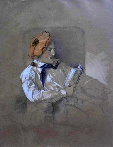 Henryk Rodakowski - Portret młodego mężczyzny w berecie 1843