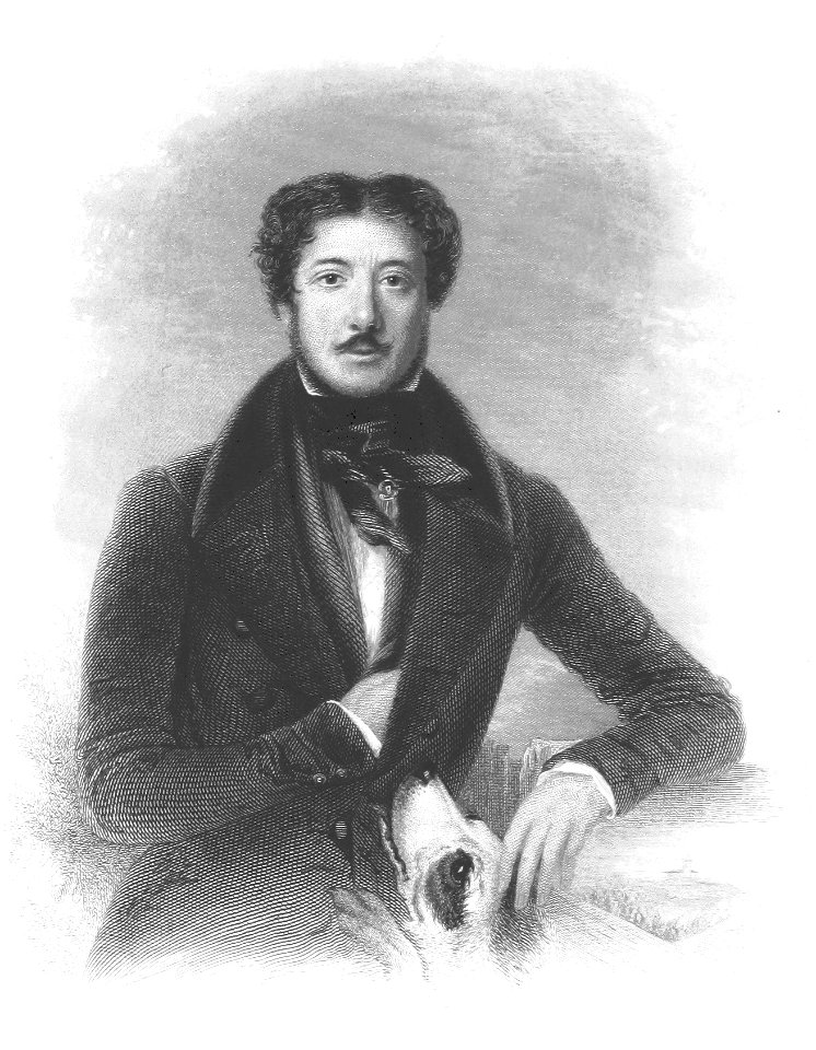 MAXWELL(1844) Portrait in his 'Wanderings in the Highlands and Islands'