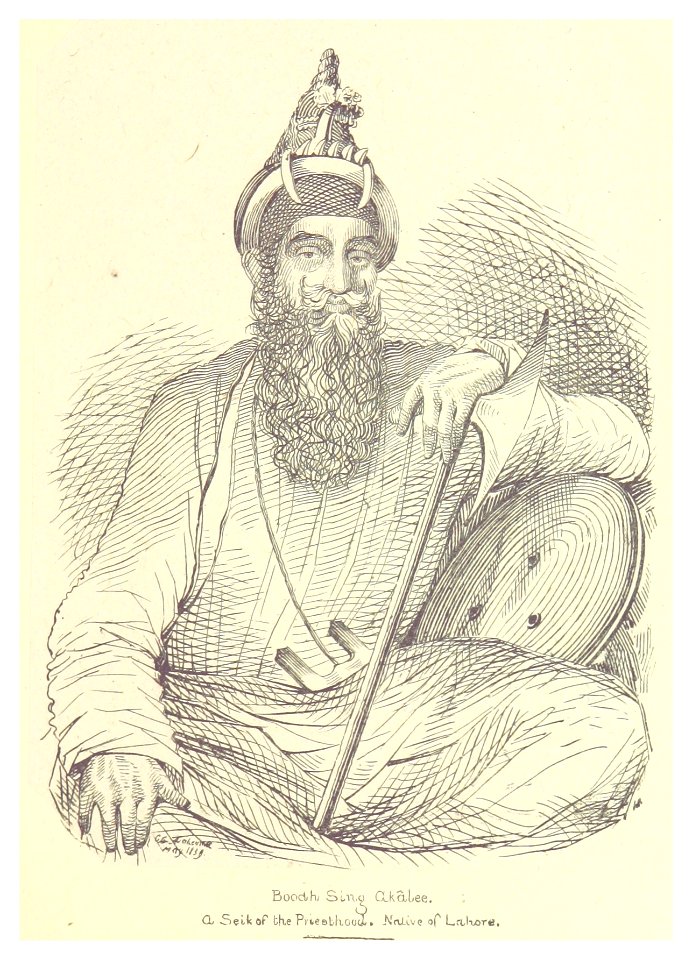 ORIENTAL HEADS p025 Boodhi Singh Ghalee, A Sheikh of the Priesthood, Native of Lahore
