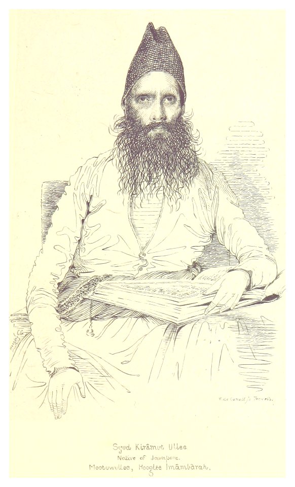 ORIENTAL HEADS p041 Syud Kiramut Ullee. Native of Jampore, Mootuwellee