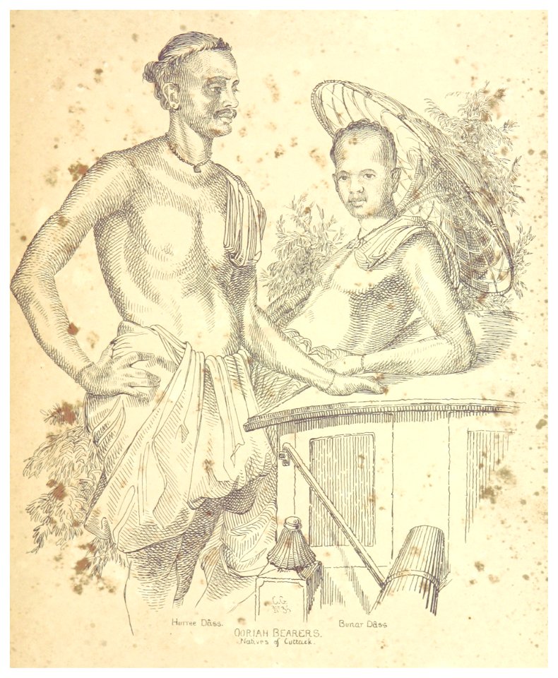 ORIENTAL HEADS p071 Ooriah Bearers, Natives of Cuttack