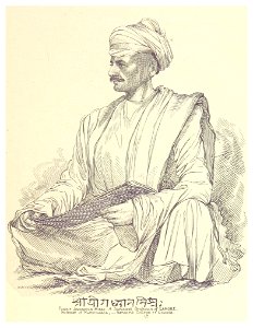 ORIENTAL HEADS p087 Pundit Jojedhiyan Missa. A Saruswut Brahmin of Lahore. Professor of Mathematics, Sanscrit College of Calcutta