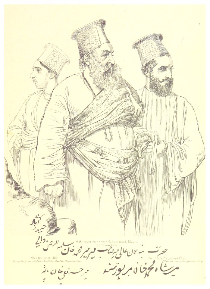 ORIENTAL HEADS p103 H.H. Umeer Meer Meer Muhummud Khan of Hyderabad