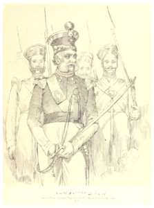 ORIENTAL HEADS p113 Rungeet Singh, age 58. Soobadar Major. 21st Reg. N.I. Native of Goruckpore. Oude