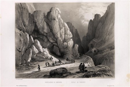 1844, España artística y monumental, vistas y descripción de los sitios y monumentos más notables de españa, vol 2, Desfiladero de Pancorvo