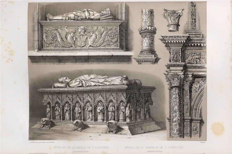 1844, España artística y monumental, vistas y descripción de los sitios y monumentos más notables de españa, vol 2, Capilla de San Ildefonso en la catedral de Toledo