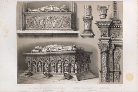 1844, España artística y monumental, vistas y descripción de los sitios y monumentos más notables de españa, vol 2, Capilla de San Ildefonso en la catedral de Toledo