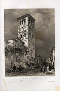 1844, España artística y monumental, vistas y descripción de los sitios y monumentos más notables de españa, vol 2, Parroquia de Santo Tomé en Toledo