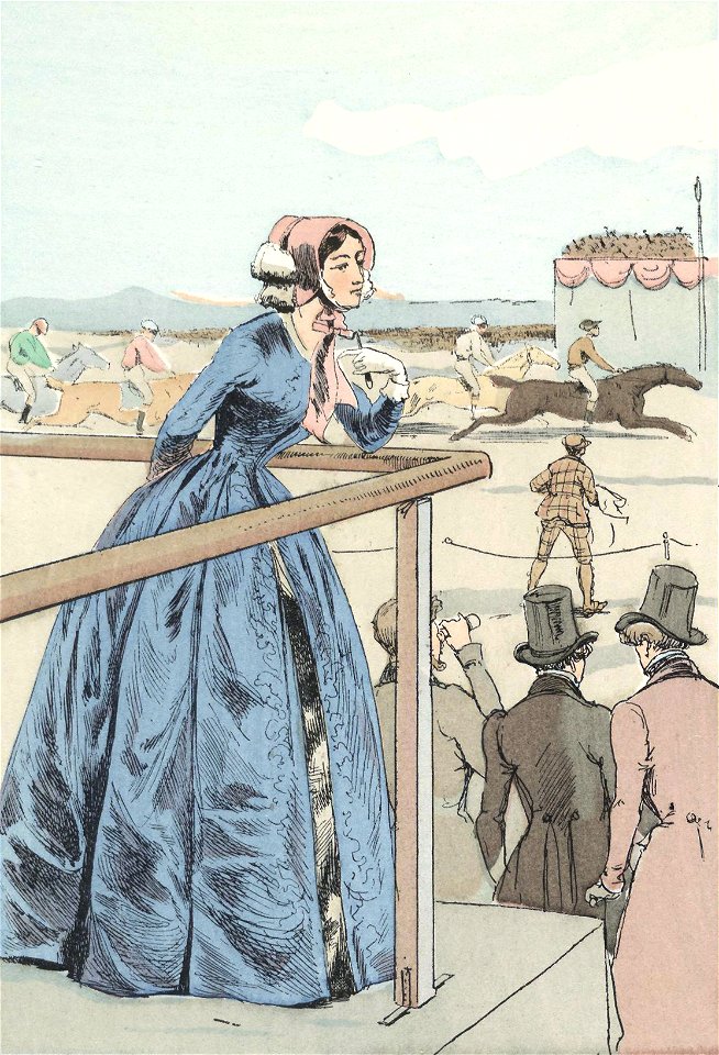 A stand at the Champ de Mars races, 1848