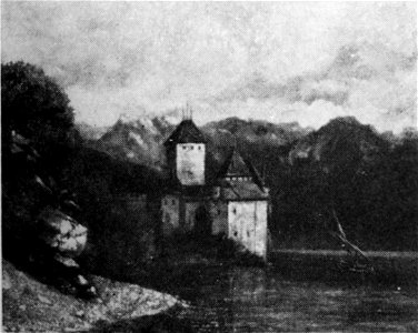 Courbet Chillon Castle. Free illustration for personal and commercial use.