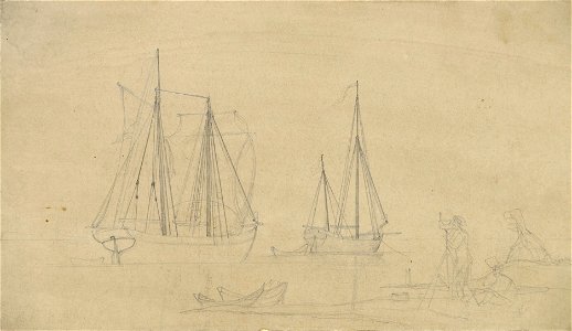 1848 - 207 - Schooners at Kosaral, Taras Shevchenko