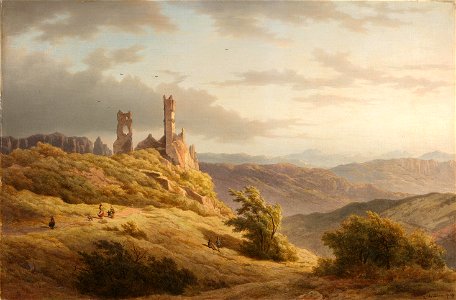 Berglandschap met ruïne Rijksmuseum SK-A-1816