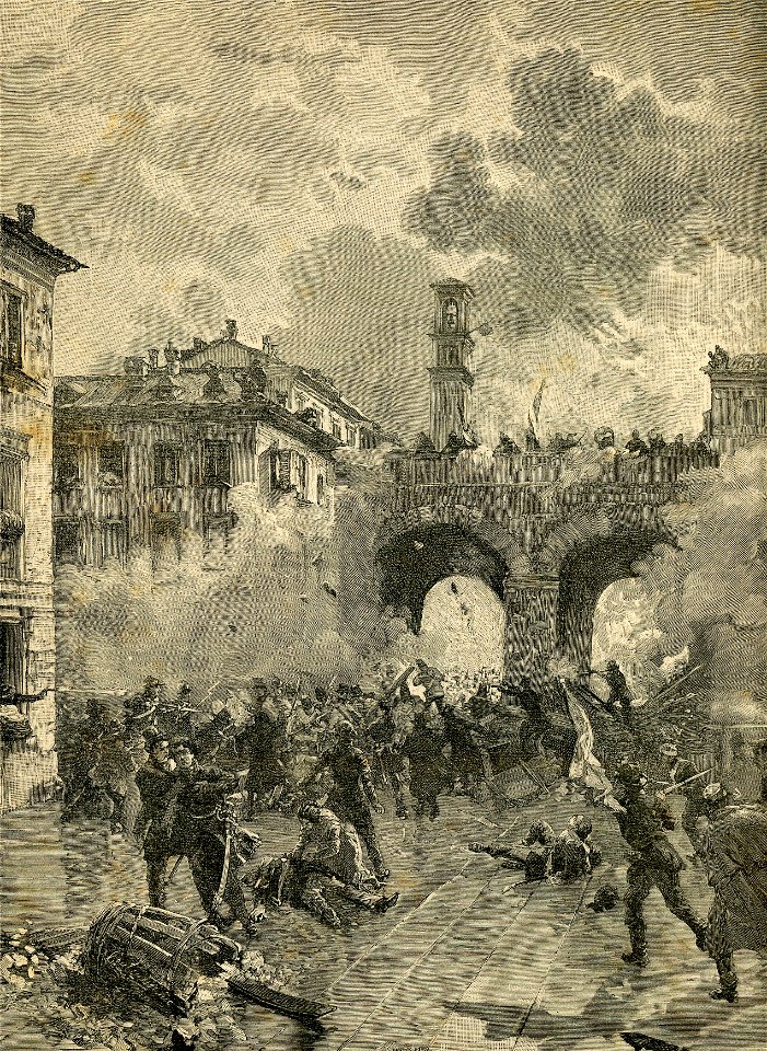 1848 assalto agli archi di Porta Nuova
