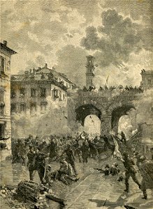 1848 assalto agli archi di Porta Nuova