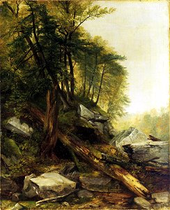 1850, Durand, Asher Brown, Kaaterskill Landscape. Free illustration for personal and commercial use.