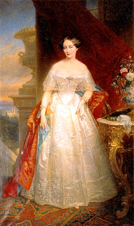 Olga Nikolaevna of Wurtemberg by N.De Keyser (1848, priv.coll.)