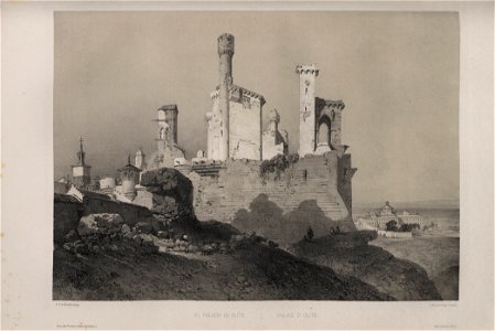 1850, España artística y monumental, vistas y descripción de los sitios y monumentos más notables de españa, vol 3, El palacio de Olite