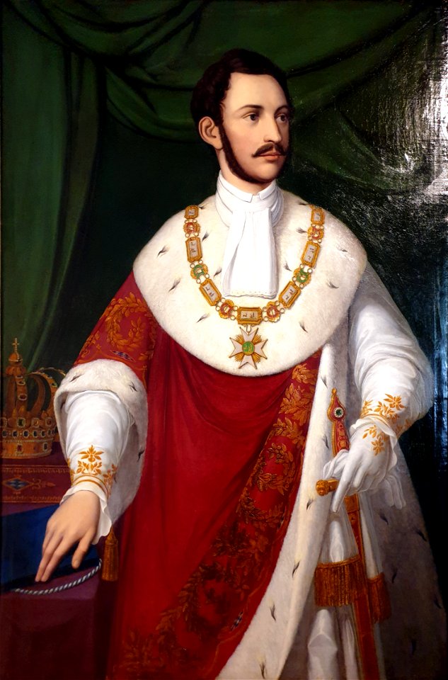 1849 Krug Maximilian II. Joseph im Krönungsornat Historisches Museum Bamberg anagoria
