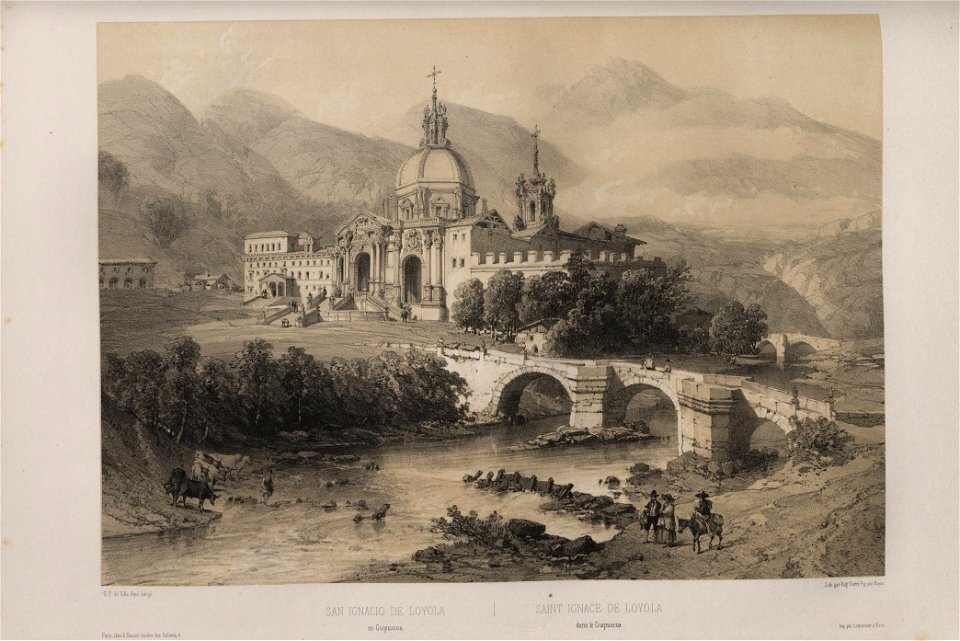1850, España artística y monumental, vistas y descripción de los sitios y monumentos más notables de españa, vol 3, San Ignacio de Loyola en Guipúzcoa