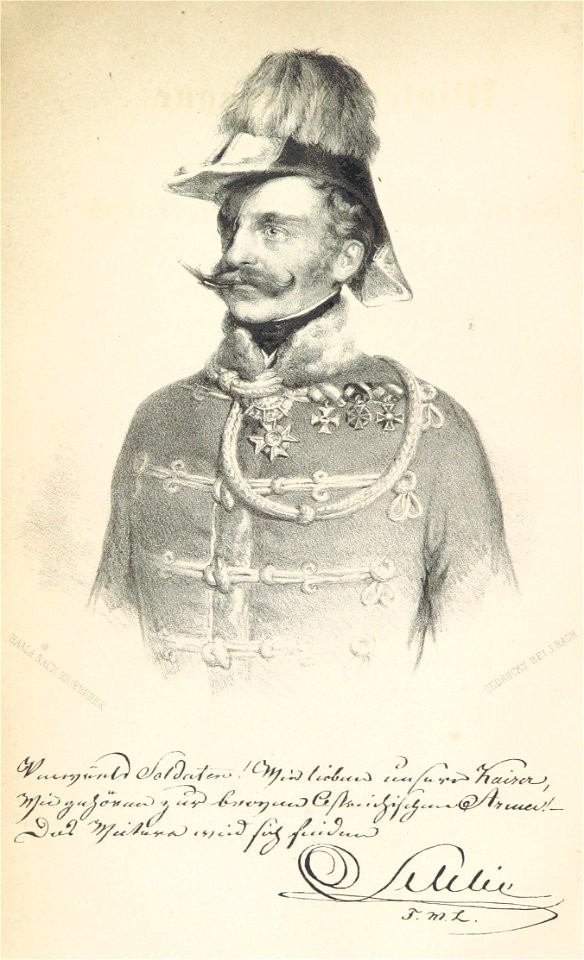 KOCZICZKA(1850) p008 K&K Kavalerie-General Franz Schlik zu Bassano und Weißkirchen