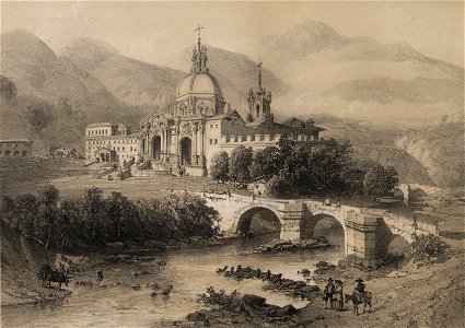 1850, España artística y monumental, vistas y descripción de los sitios y monumentos más notables de españa, vol 3, San Ignacio de Loyola en Guipúzcoa (cropped)