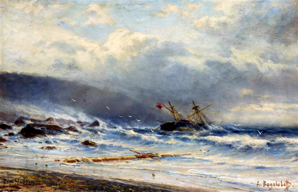 Bogolyubov Rough sea in Cap Martin