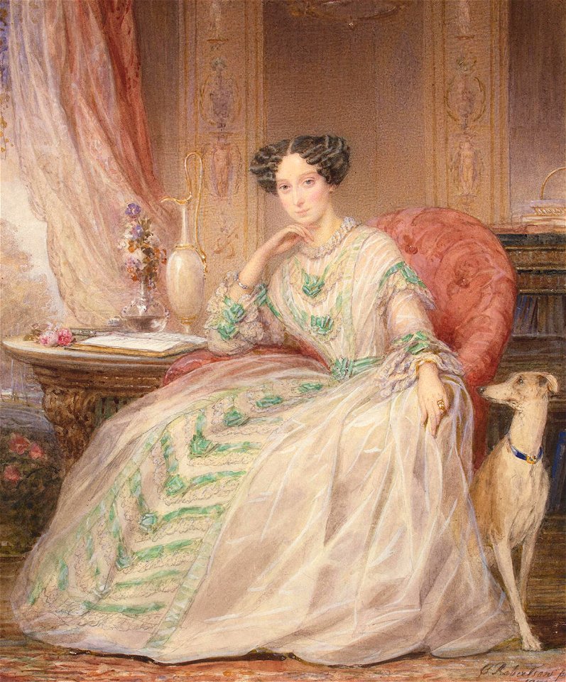 Maria Alexandrovna of Russia by C.Robertson (1850, Hermitage)