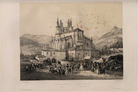 1850, España artística y monumental, vistas y descripción de los sitios y monumentos más notables de españa, vol 3, Un aurrescu en Begoña (Bilbao)