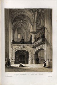 1850, España artística y monumental, vistas y descripción de los sitios y monumentos más notables de españa, vol 3, Yglesia mayor de Fuenterrabía