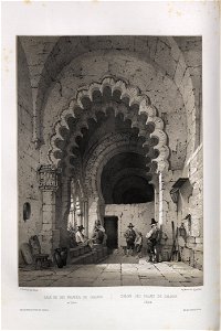 1850, España artística y monumental, vistas y descripción de los sitios y monumentos más notables de españa, vol 3, Sala de los palacios de Galiana en Toledo