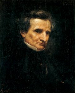 Gustave Courbet - Portrait of Hector Berlioz - WGA05492. Free illustration for personal and commercial use.